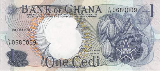 1 Cedi 1970  p10c